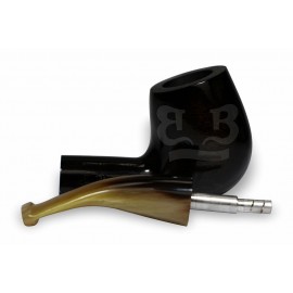 Cachimbo Elite Curvo (Filtro Permanente) Piteira Chifre - 0147-27